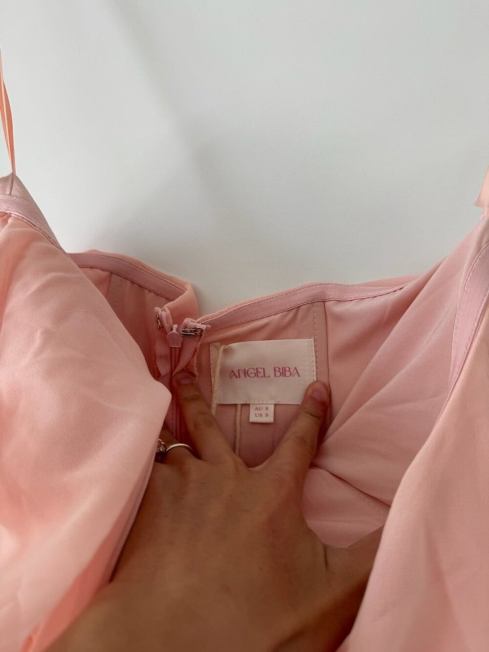 Selfie Leslie Pink Strapless Ruffle Mini Dress NWT - Small - Picture 6 of 7